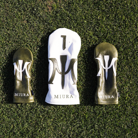 Icon Palma White/Green Driver Headcover | Miura Golf