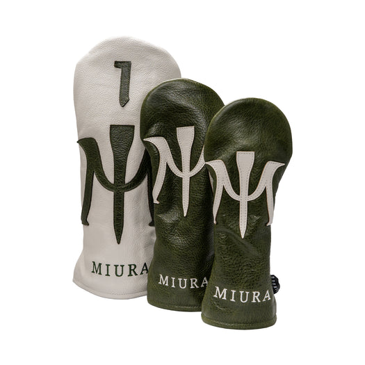 Icon Palma White/Green Hybrid Headcover | Miura Golf